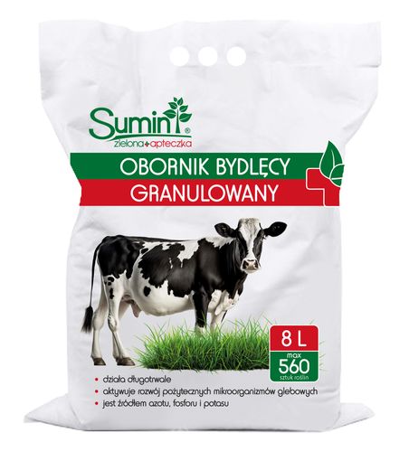 Sumin Obornik Bydlęcy Granulowany Nawóz Naturalny Azot Fosfor Potas 8L na Arena.pl