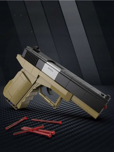 KLOCKI CADA BROŃ GLOCK 17 MECHANICZNY PISTOLET 338 ELEMENTÓW + 5 NABOI na Arena.pl