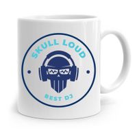 Dla Dja Muzyka Kubek Skull Loud Best Dj Prezent Z Nadrukiem Ze Zdjęciem