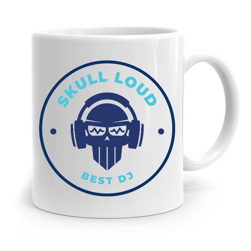Dla Dja Muzyka Kubek Skull Loud Best Dj Prezent Z Nadrukiem Ze Zdjęciem na Arena.pl