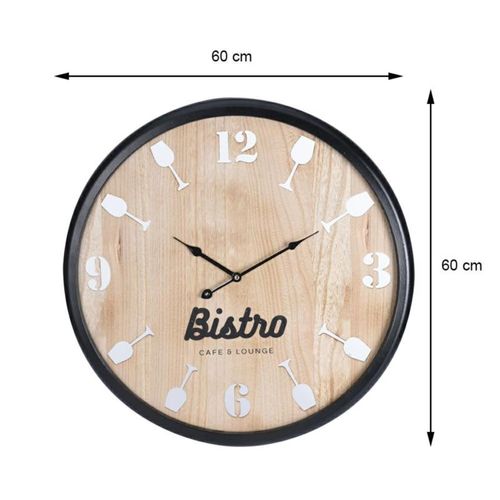 Nowoczesny zegar ścienny Bistro 60 cm na Arena.pl