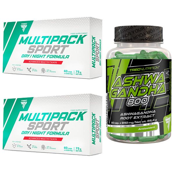 WITAMINY I MINERAŁY DLA SPORTOWCÓW Trec Multipack Sport Day/Night 60 kaps zdjęcie 2