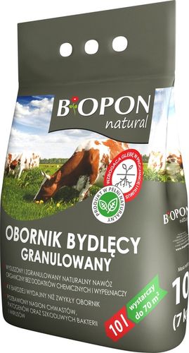 BOPON NATURAL OBORNIK BYDLĘCY nawóz naturalny granulowany Biopon 10L na Arena.pl