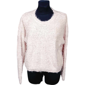 Sweter Damski Biały S Ciepły Wygodny Stylowy Klasyczny Krój Jesień Zima