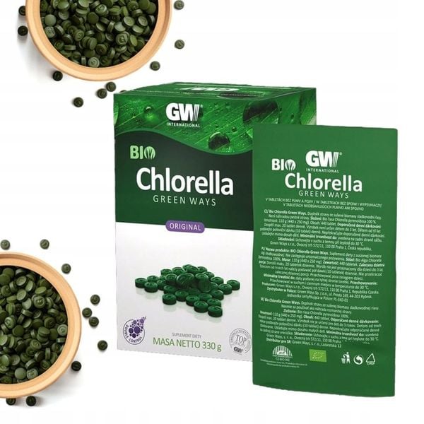 BIO CHLORELLA Green Ways 110 g (440 tabletek) ORIGINAL (1 saszetka) zdjęcie 1