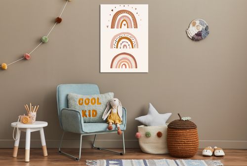 Obraz 30x50cm Wzory dla Dzieci, Dziewczynki i Chłopca - Serca na Arena.pl