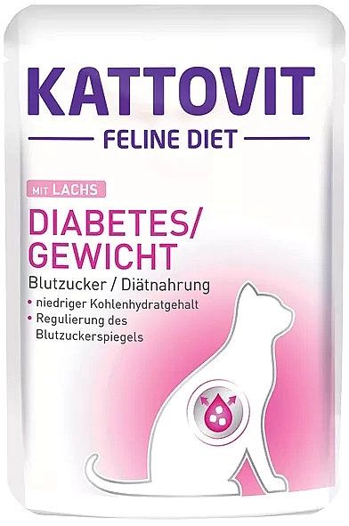 Kattovit Diabetes/Gewicht Łosoś 85g zdjęcie 1