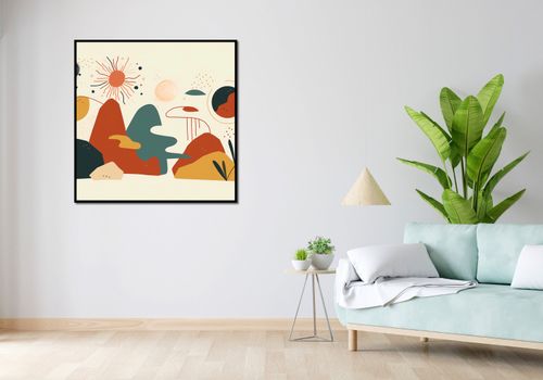 Plakat 100x100cm Kosmos Barw na Arena.pl