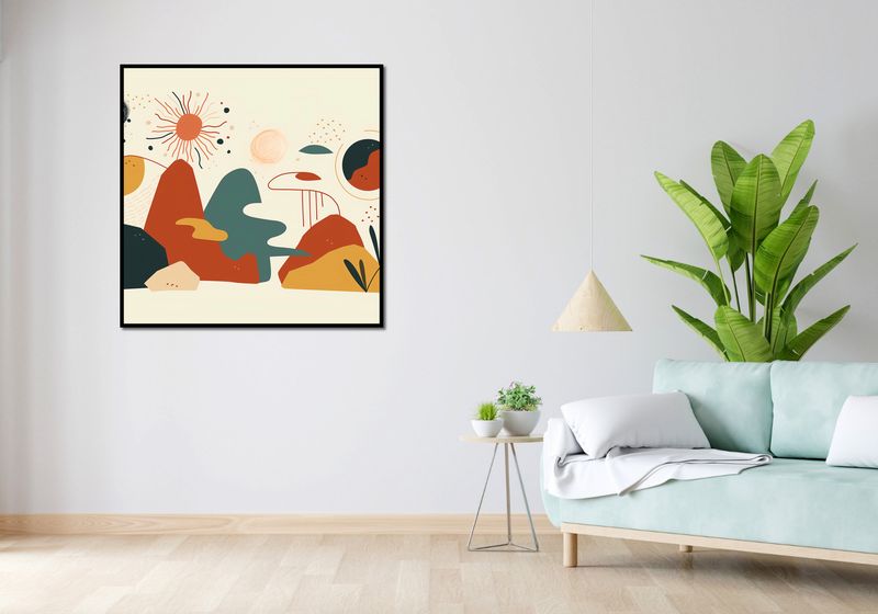 Plakat 100x100cm Kosmos Barw zdjęcie 4