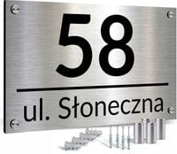 Tabliczka z numerem na dom tablica adresowa aluminiowa numer domu