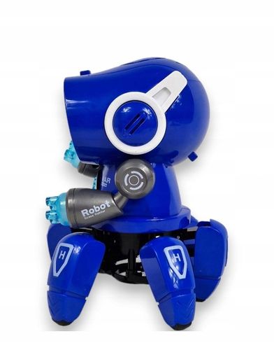 INTERAKTYWNY TAŃCZĄCY ROBOT DISCO LED LED DLA DZIECI niebieski na Arena.pl