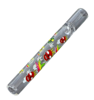 Cygarniczka Szklana Mała Lufka Fifka 10,5 cm z Wzorkami Chillout Smoke