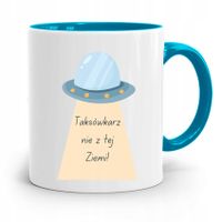 Kubek Błękitny Dla Taksówkarza Nie Z Tej Ziemi Z Nadrukiem Ze Zdjęciem