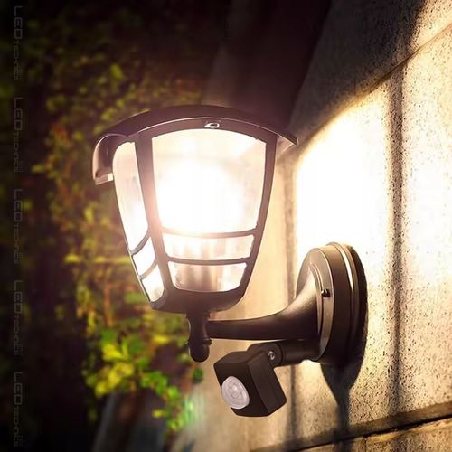 Lampa elewacyjna ogrodowa kinkiet zewnętrzny CZUJNIK RUCHU ZMIERZCHU na Arena.pl