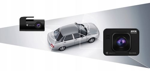 Wideorejestrator kamera samochodowa Navitel RC2 Dual Przód tył Full HD 2" na Arena.pl