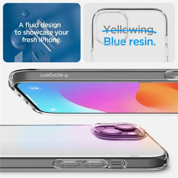 etui spigen crystal flex na iphone 15 plus - przezroczyste zdjęcie 3