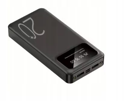 Powerbank 20000 mAh czarny zdjęcie 1