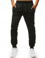 SPODNIE DRESOWE JOGGERY CZARNE ux1293 - XL