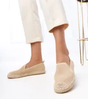 Beżowe espadryle na platformie Luna 37
