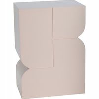 STOLIK POMOCNICZY MDF 30,5 X 20 X 42,5 CM KOLOR TAUPE DO WNĘTRZ