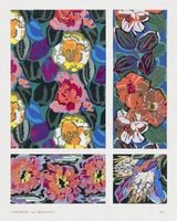 Plakat 40x50cm Kwiaty Art Deco v.8 , Bénédictus Vintage do Salonu
