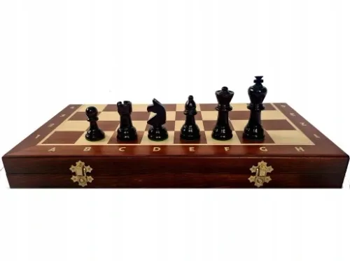 Szachy wykonane z Mahoniu i Jawora DUŻE - PRODUCENT na Arena.pl