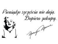 60X40CM PIENIĄDZE SZCZĘŚCIA NIE DAJĄ DOPIERO ZAKUPY OBRAZ DRUK