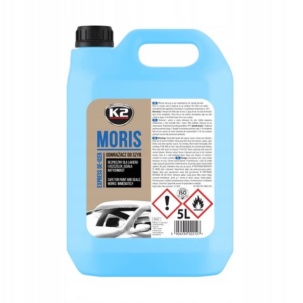K2 MORIS 5L ODMRAŻACZ DO SZYB zdjęcie 1