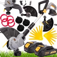 PODKASZARKA AKUMULATOROWA KOSA WYKASZARKA NA KOŁACH DO TRAWY ŻYŁKI +OSTRZA