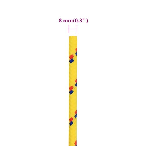 Linka żeglarska, żółta, 8 mm, 500 m, polipropylen na Arena.pl