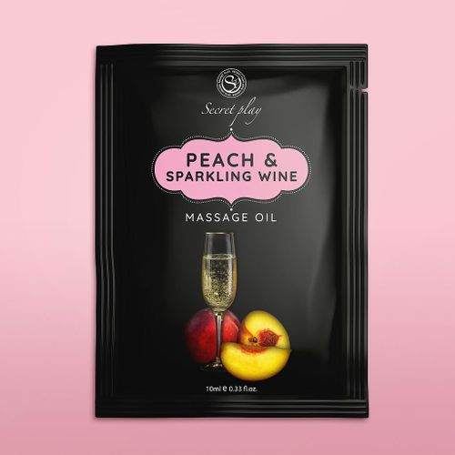 PEACH & SPARKLING WINE MASSAGE OIL 10 ML na Arena.pl