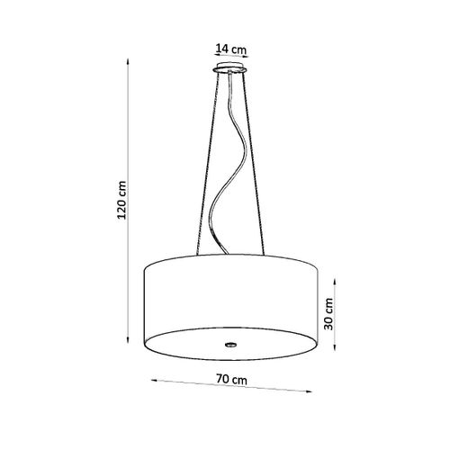 Żyrandol OTTO 70 czarny na Arena.pl
