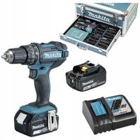 Wiertarka UDAROWA wkrętarka AKUMULATOROWA 2x 18V 3Ah zestaw narzędzi Makita