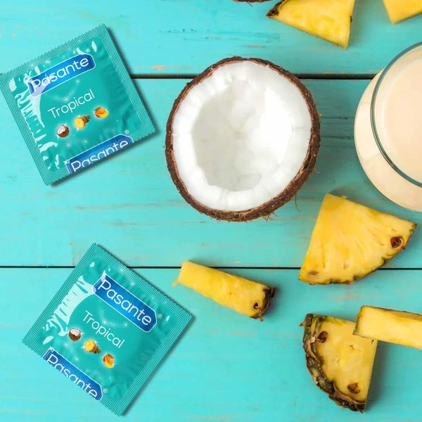 Pasante Tropical Condoms Bulk Packs 144 Pcs zdjęcie 2