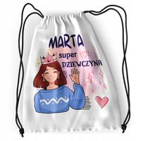 Plecak Sportowy Szkolny Dla Marty Córki Dziecka Z Nadrukiem Ze Zdjęciem