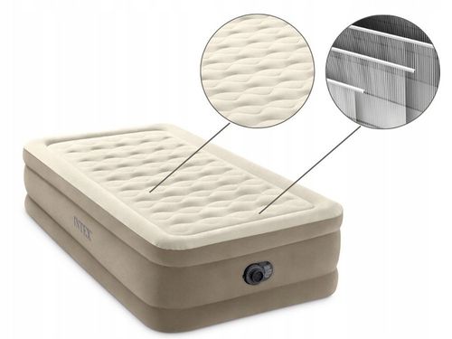 Materac dmuchany gruby jednoosobowy z pompką 191x99x46cm Intex 64426 na Arena.pl