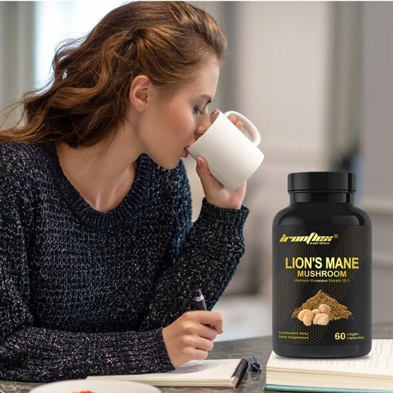IRONFLEX LION'S MANE 60 kap 500mg SOPLÓWKA JEŻOWATA 10:1 KONCENTRACJA STRES zdjęcie 5