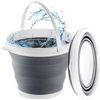 duże wiadro z rączką składane silikonowe wiaderko 5l