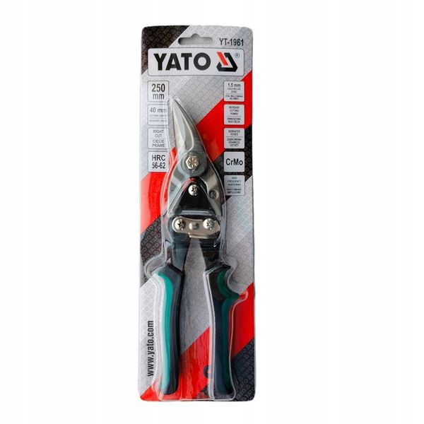 NOŻYCE DO BLACHY do cięcia PRAWE 250mm YATO zdjęcie 4