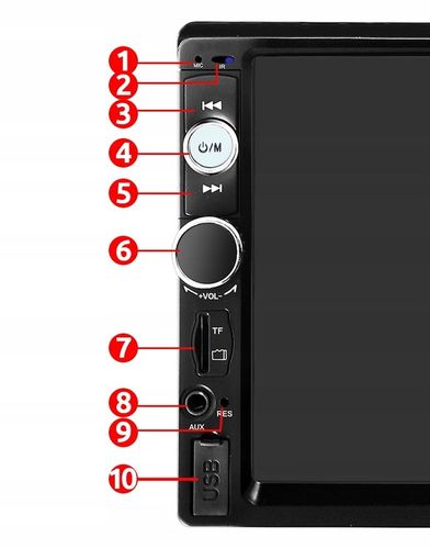RADIO 2DIN EKRAN 7 USB SAMOCHODOWE SD MP3 + KAMERA na Arena.pl