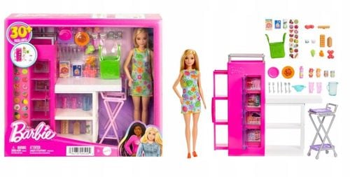 Barbie spiżarnia zestaw + lalka na Arena.pl