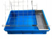 Wanienka do odsklepiania plastykowa 600x400x140 z kwasoodpornym koszykiem