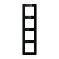 ramka do włączników światła avatto n-ts10-frame-b4 poczwórna (czarna)