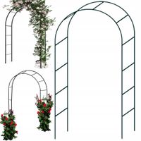 PERGOLA OGRODOWA ŁUK NA PNĄCZA RÓŻE KWIATY METALOWA SOLIDNA 240 x 140 CM