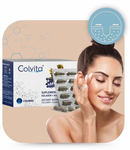 Kolagen liofilizowany Zdrowe Stawy Mocne Kości kapsułki Algi Wit.E x60 kaps zdjęcie 4