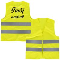 Seledynowa kamizelka ostrzegawcza z Twoim nadrukiem L