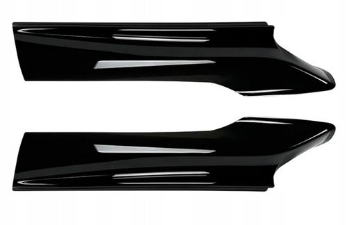 BMW F10 F11 M SPORT FLAPSY CZARNY POŁYSK SPLITTER DOKŁADKA ZDERZAKA PRZÓD na Arena.pl