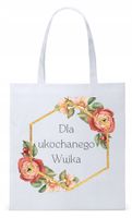 Dla Wujka Wujaszka Prezent Torba Eco Biała Shopper Z Nadrukiem Ze Zdjęciem