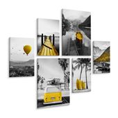 Obrazy Do Salonu Sypialni PEJZAŻ Morze Jezioro Góry 90cm x 80cm
