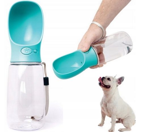 BUTELKA NA WODĘ DLA PSA BIDON POIDŁO MISKA 0,35L PRZENOŚNA SPACER TURYSTYCZ na Arena.pl